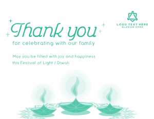 Happy Diwali Thank You Card Image Preview