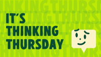 Cute Speech Bubble Thinking Thursday Video Image Preview