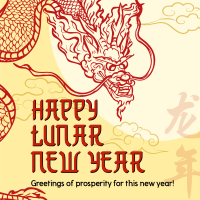 Prosperous Lunar New Year Instagram post Image Preview