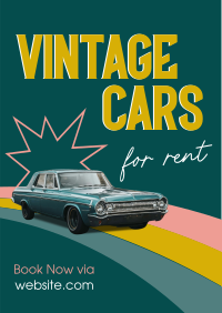 Vintage Car Rental Flyer Image Preview