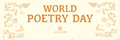 World Poetry Day Twitter Header Image Preview