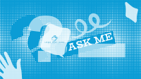 Ask Me Halftone YouTube Banner Image Preview