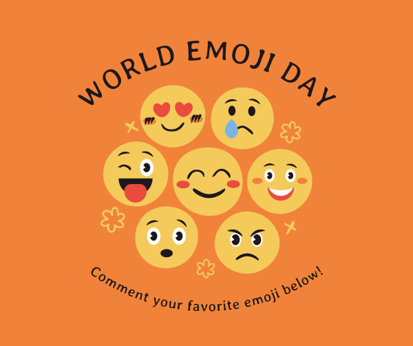 Fun Emoji Day Facebook Post Design Image Preview