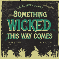 Wicked Halloween Party Instagram Post Preview