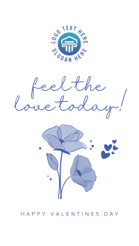 Feel the Love Facebook Story Design