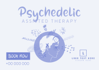 Psychedelic Assisted Therapy Postcard Design
