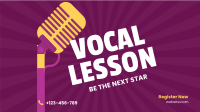 Vocal Coaching Lesson Facebook Event Cover Design