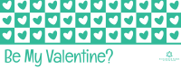 Valentine Retro Heart Facebook Cover Image Preview