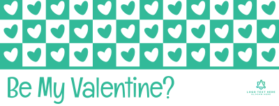 Valentine Retro Heart Facebook cover Image Preview