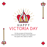 Happy Victoria Day Instagram Post Design