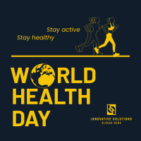 World Health Fitness Instagram post Image Preview