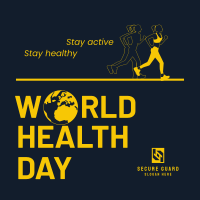 World Health Fitness Instagram post Image Preview