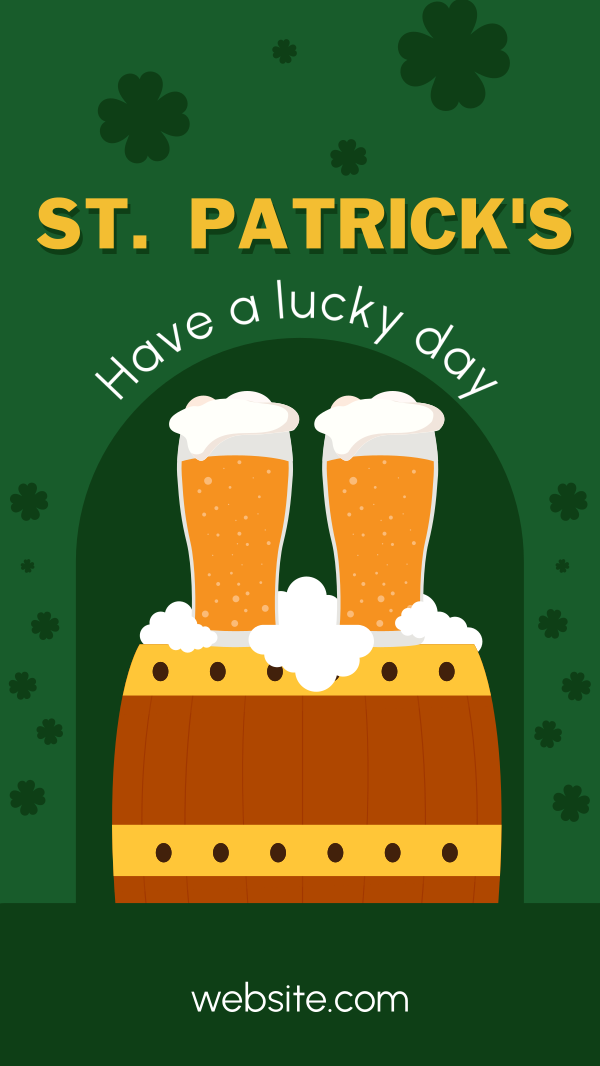 Irish Beer Facebook Story Design Image Preview