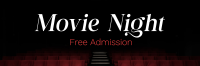 Movie Night Cinema Twitter Header Image Preview