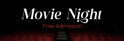 Movie Night Cinema Twitter header (cover) Image Preview