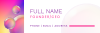 Gradient Bubble Email Signature Image Preview