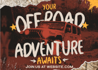 Grunge Off-Road Adventure Postcard Preview