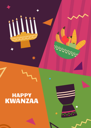 Multicolor Kwanzaa Poster Image Preview