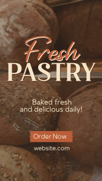 Rustic Pastry Bakery TikTok video Image Preview