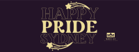 Happy Pride Text Facebook cover Image Preview