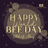 Happy World Bee Instagram Post Design