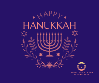 Happy Hanukkah Facebook Post Design