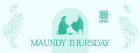 Maundy Thursday Washing of Feet Facebook cover Image Preview