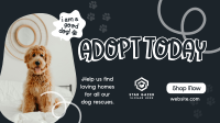 Dog Adoption Facebook Event Cover Image Preview