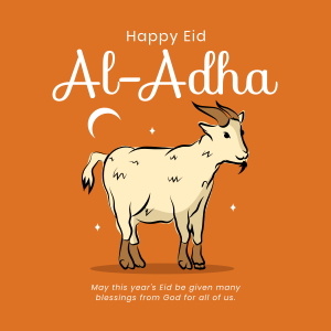 Eid Al Adha Goat Instagram post Image Preview