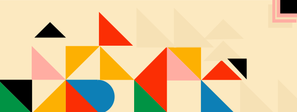 Squares And Triangles Facebook Cover Design Image Preview
