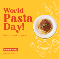 Globe Pasta Instagram Post Design