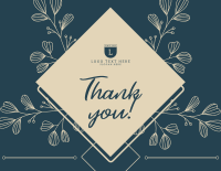Luxury Diamond Badge  Thank You Card Image Preview