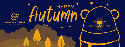 Bear in Autumn Facebook cover Image Preview