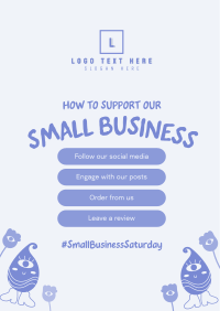 Online Business Support Poster Design