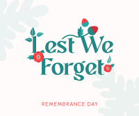 Remembrance Poppy Flower  Facebook post Image Preview