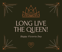 Long Live The Queen! Facebook Post Design
