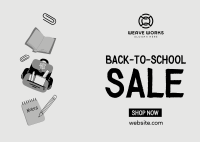 Fantastic School Sale Postcard Image Preview