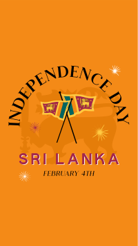Sri Lanka Independence Badge YouTube short Image Preview