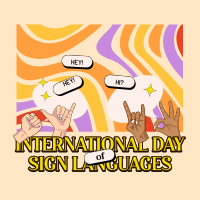 Sign Languages Day Celebration Instagram Post Design