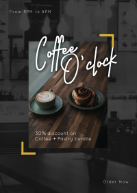 Coffee O'clock Poster Design