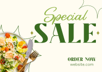 Salad Special Sale Postcard Image Preview