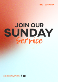 Sunday Service Poster Design