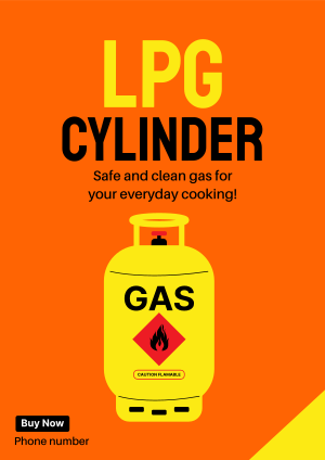 Gas Cylinder Flyer Image Preview