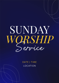 Worship Livestream Poster Design