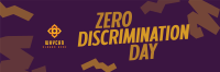 Playful Zero Discrimination Day Twitter Header Design