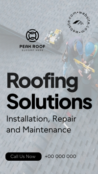 Roofing Solutions TikTok video Image Preview