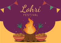 Lohri Festival Postcard Image Preview