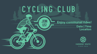 Fitness Cycling Club Facebook Event Cover Design