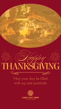 Elegant Thanksgiving Greeting Instagram Reel Design