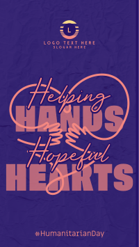 Humanitarian Hopeful Hearts Instagram Reel Design